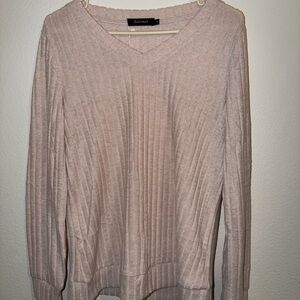 Ribbed V-Neck Sweater